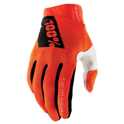Immagine prodotto di Guanti Ridefit 100% XL arancione fluo - guanti da MTB leggeri con ottima presa