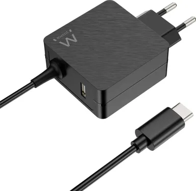 Image de Chargeur Ewent EW3978 USB-C 45 W avec port USB-A noir