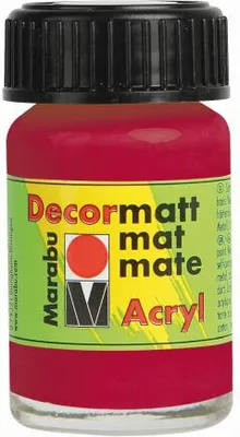 Produktbild von Marabu 1401 39 032 Decormatt Acryl, Karminrot 032, 15 ml