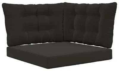 Immagine prodotto di Cuscini per divano da esterno, marca vidaXL, in poliestere, colore nero, dimensioni 80 x 43 x 10 cm