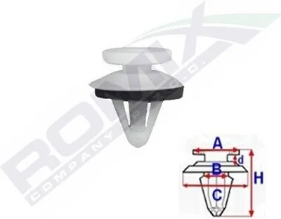 Produktbild von 10x ROMIX C70164 Clip Fahrzeugtür