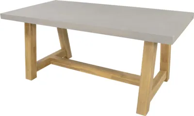 Produktbild von Tisch - 180x90x77 cm - Akazienholzrahmen - Polystone-Platte