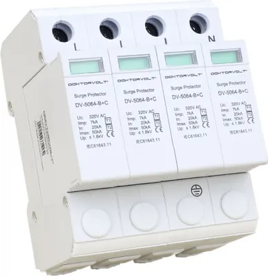 Produktbild von Überspannungsschutz 4P 20-50kA AC T1/T2 Blitzschutz Doktorvolt 5064