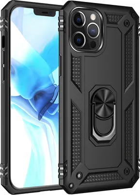 Produktbild von Hülle für Apple iPhone 13 - Outdoor Ring Schutzhülle Handyhülle Case - Schwarz