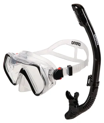 Immagine prodotto di Maschera e boccaglio per snorkeling Arena Set Panorama, maschera unisex per adulti, maschera panoramica con ampio campo visivo, set da snorkeling con tecnologia anti-infiltrazione, silicone ipoallergenico – colore nero