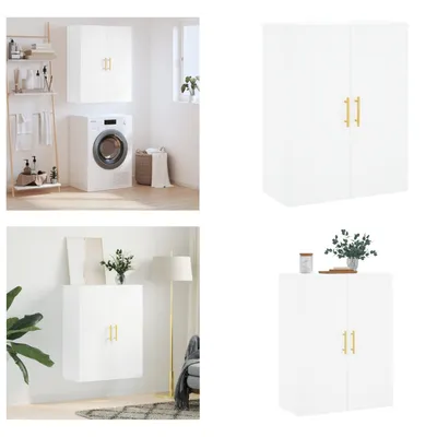 Productafbeelding van vidaXL Wandkast Wit 69,5x34x90 cm - Wandkast - Wandkasten - Kast - Opbergkast