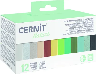 Obrázek produktu pro Cernit Polymer Clay Kit Polymerová hmota Nature 12 x 25 g