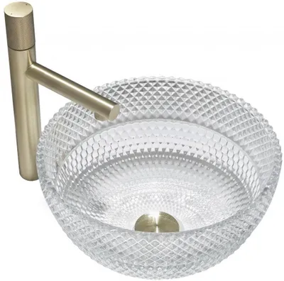 Produktbild von Mexen Dora Glaswaschbecken 34 x 34 cm, transparent - 24113400