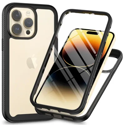 Produktbild von 360 Grad Schutz Hülle iPhone 15 Pro vollschutz mit Integriertem Displayschutz