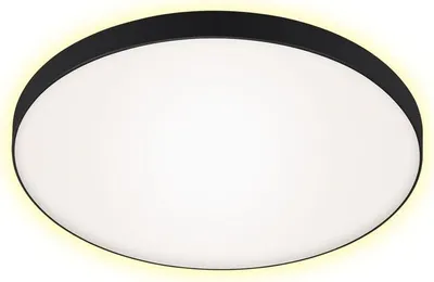 Produktbild von LED Deckenleuchte Deckenlampe 18W schwarz Metall-Kunststoff Ø35,5cm Briloner