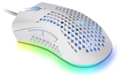 Produktbild von Mars Gaming MMEXW, rechts, Optisch, USB Typ-A, 32000 DPI, Weiß