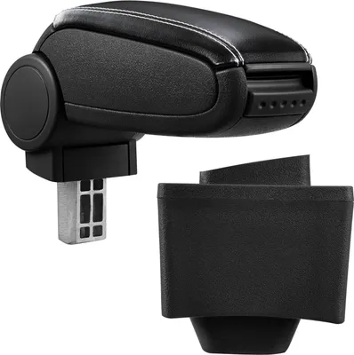 Immagine prodotto di Copri bracciolo centrale in pelle nero / bianco per Audi A3 S3 8L 1996-2003