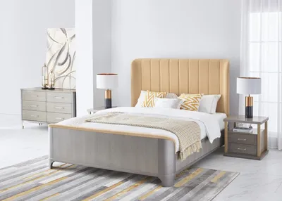 Produktbild von Modernes Bett Klassisches Design Bett Polster Betten 180x200cm Modernes Bett Neu