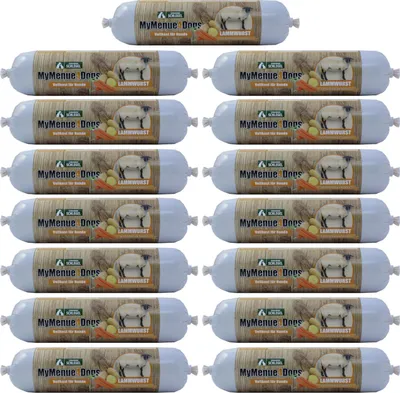 Produktbild von MyMenue4Dogs Hundefutter Lammwurst - 15x 400g