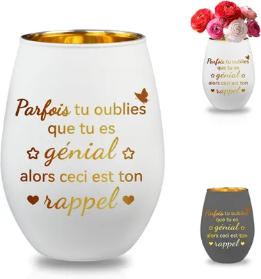 Productafbeelding van Kerstcadeaus voor collega's, kersttheelichthouder met gravure, verjaardagscadeau, origineel cadeau voor collega's, kleine cadeaus voor vrouwen