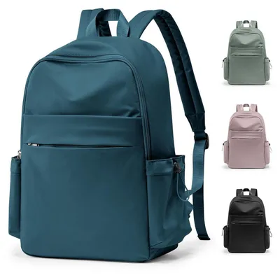 Produktbild von Schulrucksack Mädchen Jungen Rucksack Schule Teenager Wasserdicht Laptopfach Pfauenblau 45x34x14cm