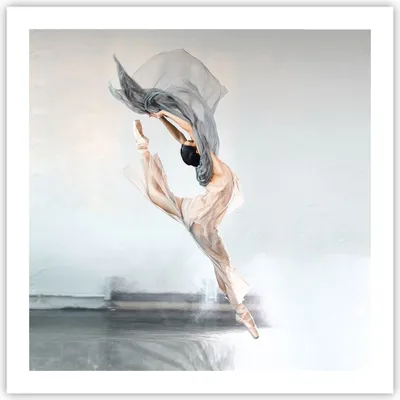 Produktbild von Poster - Poster ohne Rahmen - Tanz Frau Ballerina - 60x60 cm - Wand Bild - Wanddeko - Wandbilder - Kunstposter - Wandposter - Bilder - Kunstdruck - Wanddekoration - Wandbild - P2XAC60x60-5030