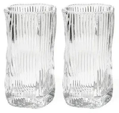 Produktbild von Bavary Wave Lines Trinkgläser 250 ml, Set 6-teilig, klares Glas
