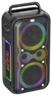 Produktbild von Tragbarer Bluetooth-Lautsprecher - PT21 - 200 W Spitzenleistung - Stereo - Bluetooth 5.3 - Wasserdicht - Bassverstärkung - Schwarz