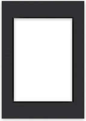 Produktbild von nielsen Conservation Passepartout 1,5 mm, Außenformat 29,7x42 cm (DIN A3) für Bilder DIN A4, Schwarz glatt