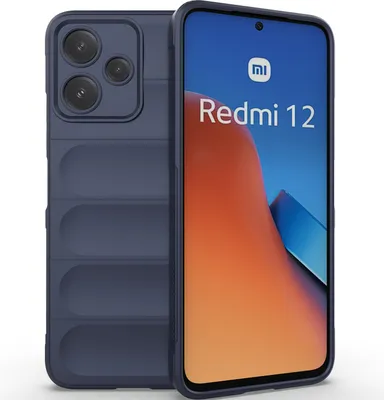 Produktbild von Handyhülle für Xiaomi Redmi 12 5G Weich TPU Silikon Stossfest Anti-rutsch Hülle Dunkelblau