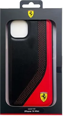 Obrázok produktu pre Puzdro na zadnú stranu pre iPhone 14 Plus od Ferrari – perforované – čierne
