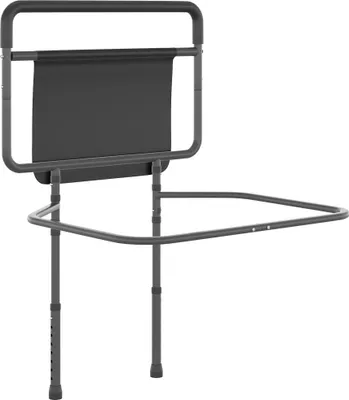 Obrázek produktu pro Zábrana k posteli - Pro dospělé - Nastavitelná výška 86-104 cm - Rozměry 71 x 61 cm - Šedá barva