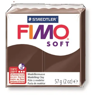 Obrázok produktu pre Modelovacia hmota, 57 g, polymérová, FIMO "Soft", čokoládová