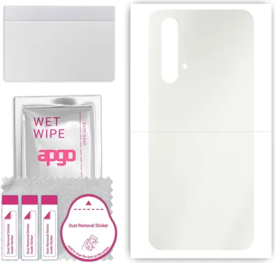 Produktbild von apgo Rückseite Schutzfolie, Matt, kompatibel mit Realme X50T, Hinten Hydrogel-Displayschutzfolie mit Positionierhilfe, kratzfest, einfache Montage