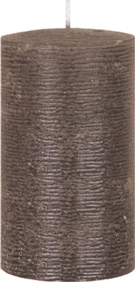 Produktbild von Rustic Stumpenkerzen Schoko, 100 x 70 mm, 1 Stück, Original Qualitäts durchgefärbte Kerzen Germany
