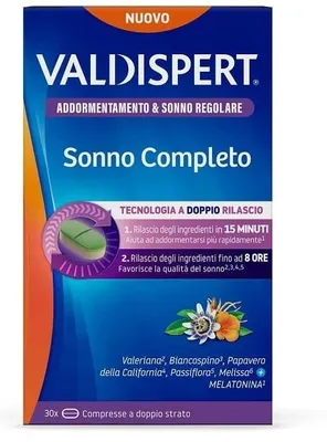 Productafbeelding van VALDISPERT SONNO COMPLETE: 30 dubellaagse tabletten