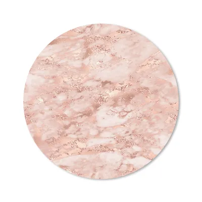 Produktbild von MuchoWow® Mauspad Mousepad Marmor - Weiß - Roségold 50x50 cm - Mousepads - Maus Mat - Pad - Mausunterlage - Vinyl