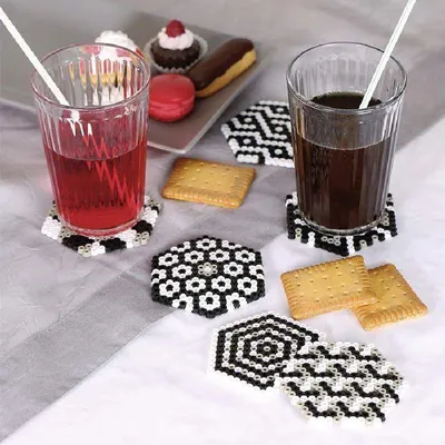 Obrázok produktu pre Sada - Zažehľovacie korálky - geometrické podložky - Perlou