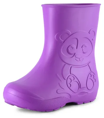 Produktbild von Ladeheid Eva Kinder Jungen Mädchen Gummistiefel Regenschuhe LA-CA-10 (Lilla, 22/23 EU)