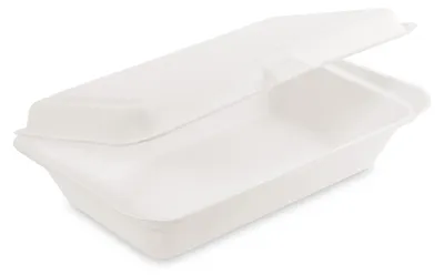 Produktbild von 50x Menüboxen Lunch-Boxen Sandwichbox Zuckerrohr 250x162x63mm