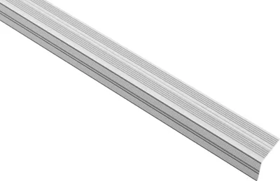 Produktbild von Effector Stufenkantenprofil aus eloxiertem Aluminium - Treppenkanten Schutz - (A40SK Silber) Selbstklebend Winkelprofile Winkelschiene Zierleiste