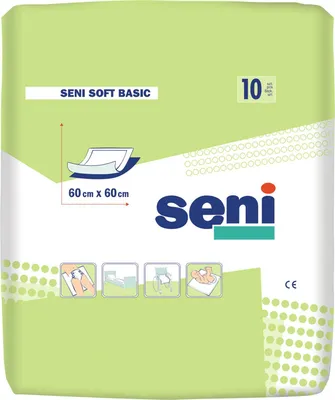 Packaging for incontinence pads.