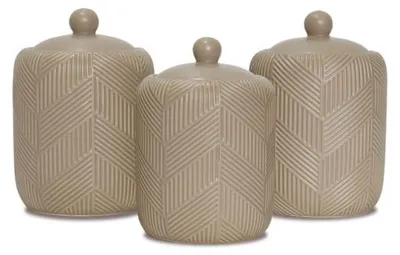 Image de Maestro Ensemble de 3 récipients pour café, thé et sucre MR2000403CS
