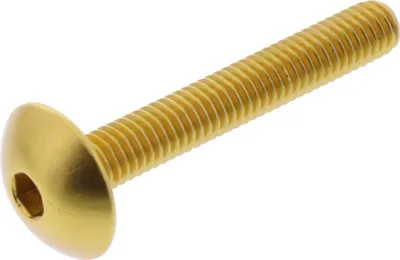 Produktbild von Linsenschraube JMP Bolt M6x1,00mm 40mm Aluminium gold