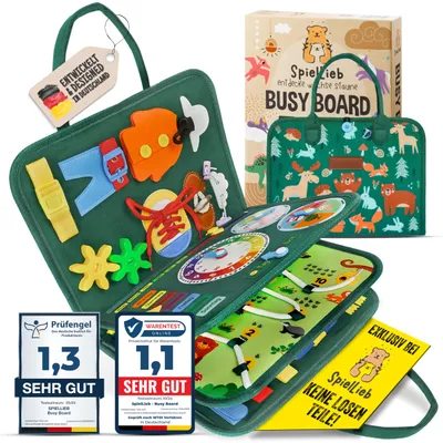 Produktbild von SpielLieb® Montessori Busy Board 3 Jahre - interaktives Activity Board