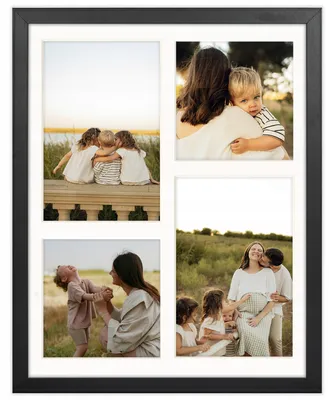 Produktbild von Framai Fotogalerie 4 Bilder Collage schwarz MDF Plexiglas