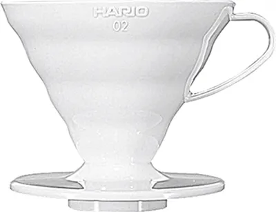 Produktbild von Kaffeefilter Gr.02 V60 Porzellan wei mit Malffel