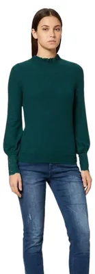 Produktbild von Naf Naf Damen Pullover Soma grün mit Stehkragen warm modisch L