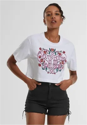 Obrázek produktu pro Dámské tričko Urban Classics Hotter Delusion Ladies Short Overized Tee white - XL