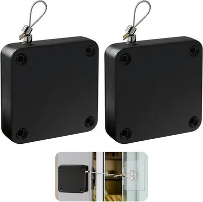 Produktbild von Famanu Automatische Türschließer - Set von 2 - Schwarz