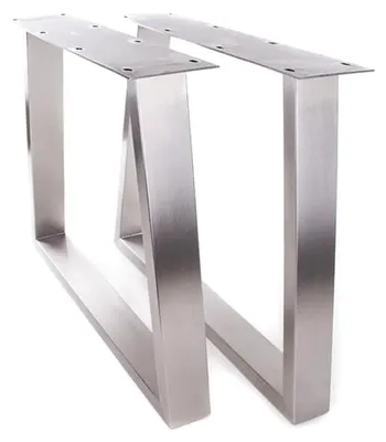 Produktbild von Tischgestell aus Edelstahl 100x40 Trapez 500 Untergestell 1 Stück