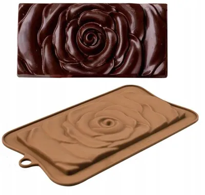 Produktbild von Liderhoff Silikonform Schokoladenform Rose 17cm