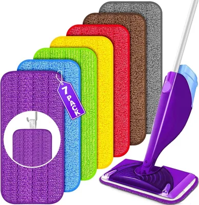 Zdjęcie produktu dla Nakładki z mikrofibry wielokrotnego użytku do Swiffer WetJet, 7 szt