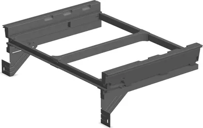 Produktbild von Ninka Mülleimer Halterung eins2fünf NL 400 KB 600mm - Halterung für Einbau Abfallsammler, Kunststoff dunkelgrau