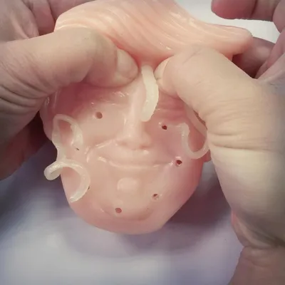 Image de Jouet amusant pour l'acné du visage, picotin de pêche, éliminateur de stress